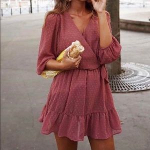 Zara Swiss dot jumpsuit